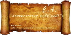 Czechmeiszter Ajándék névjegykártya